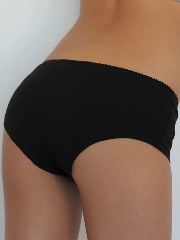 1155-01 | Women Pants  with lace - Black