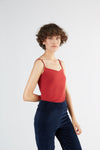 1216-024 | Damen Spaghettiträger-Top stretch - Rot