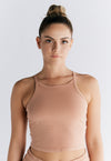 1217-070 | Top mit integriertem Bustier - Café Crema