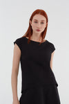 1261-01 | Damen Blusen-Shirt - Schwarz