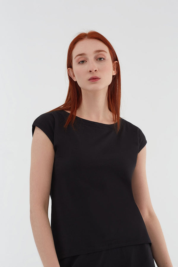 1261-01 | Women Blusen-Shirt - Black