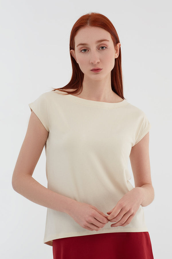1261-02 | Women Blusen-Shirt - Natural