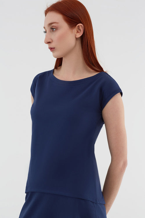1261-03 | Damen Blusen-Shirt - Admiralblau