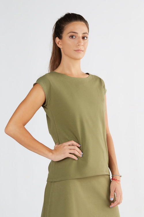 1261-041 | Women Blusen-Shirt - Olive