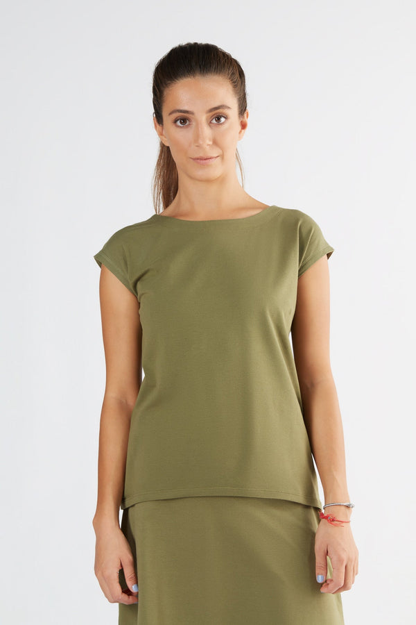 1261-041 | Women Blusen-Shirt - Olive