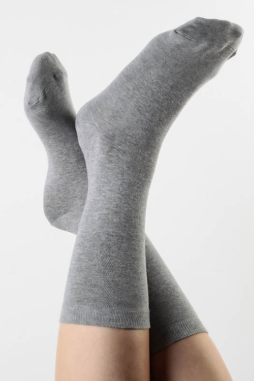 1302 | Unisex Socks (6-Pack) - Grey Melange
