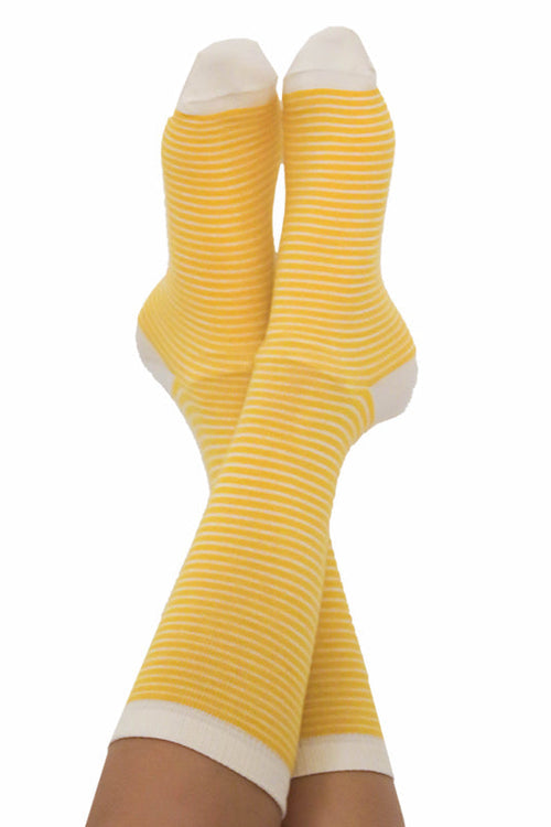 1309 | Unisex Socks - Yellow-Natural