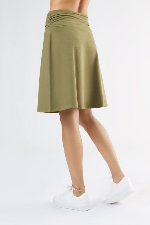 1418-041 | Rock A-Linie with high waist - Olive