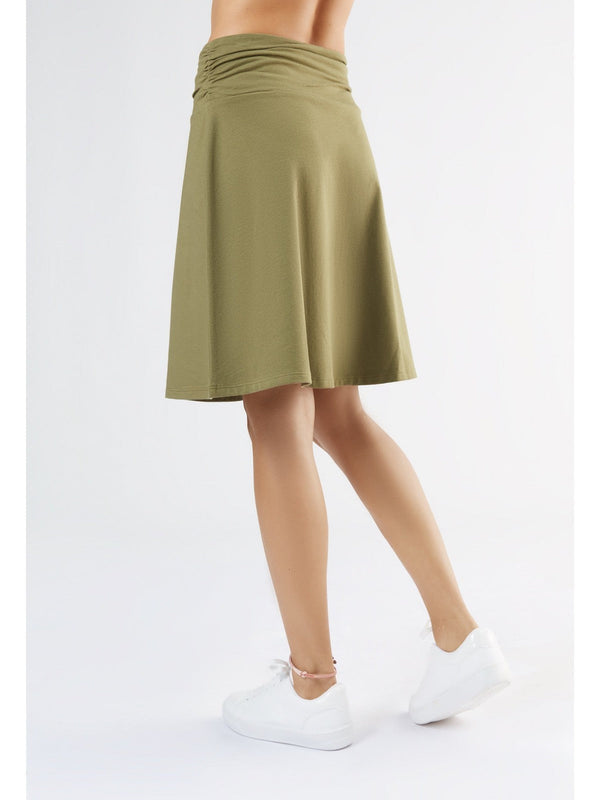 1418-041 | Rock A-Linie with high waist - Olive