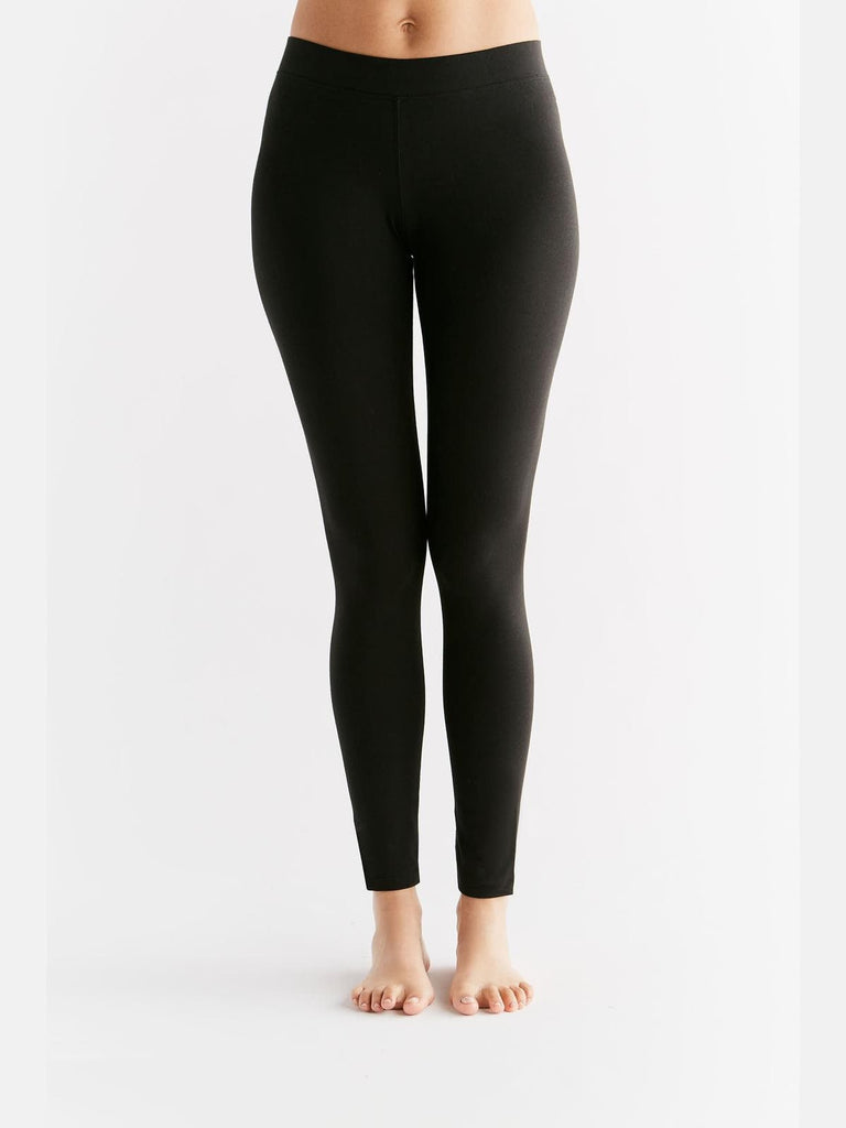 1611-01 | Women Leggings cotton jersey - Black