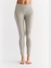 1611-02 | Damen Leggings Baumwolljersey - Grau-Melange