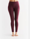 1611-03 | Damen Leggings Baumwolljersey - Aubergine