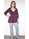 1721-02 | Damen Stilltunika - Aubergine