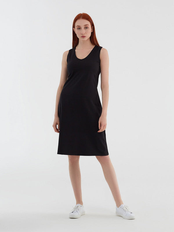 1732-01 | Sleeveless Dress - Black