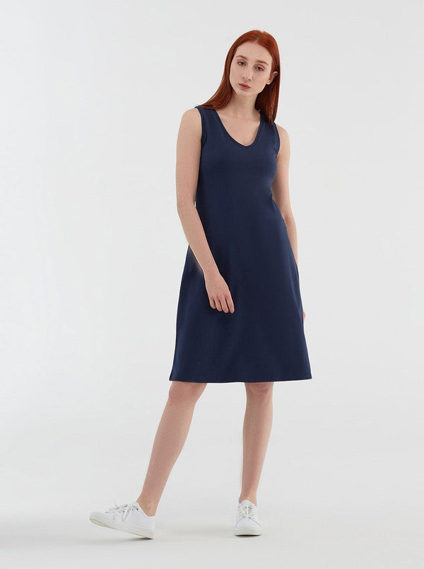 1732-03 | Sleeveless Dress - Admiral Blue