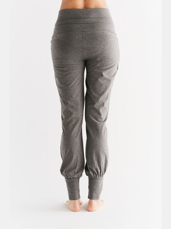 1811-01 | Women Yoga Pant with high waistband - Anthracite Melange