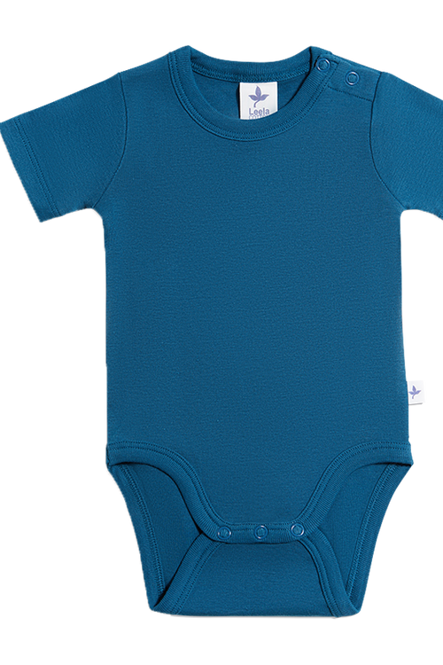 2006DB | Baby Short-Sleeve Body - Danuvian Blue