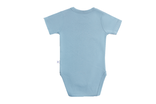 2006TB | Baby Short-Sleeve Body - Blue Grey