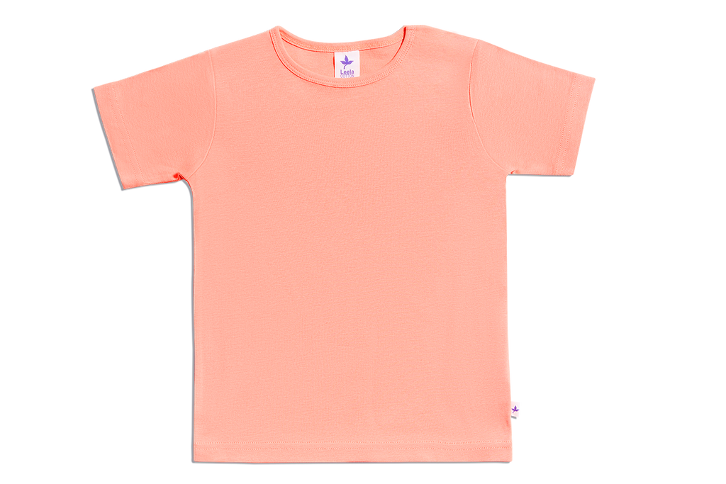 2010A | Kids Short-Sleeve Shirt  - Apricot