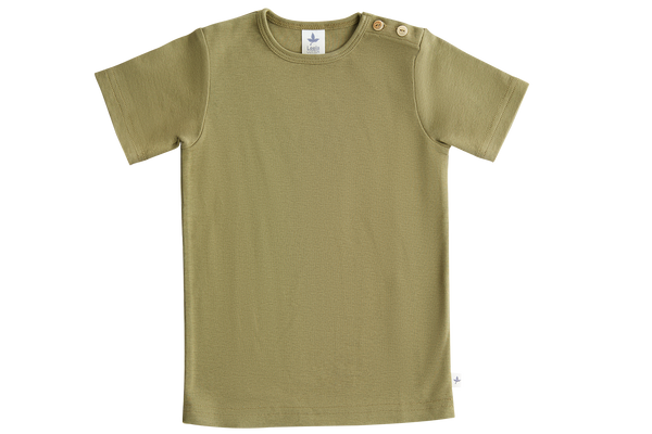 2010 OL | Baby Basic Kurzarmshirt - Olivgrün
