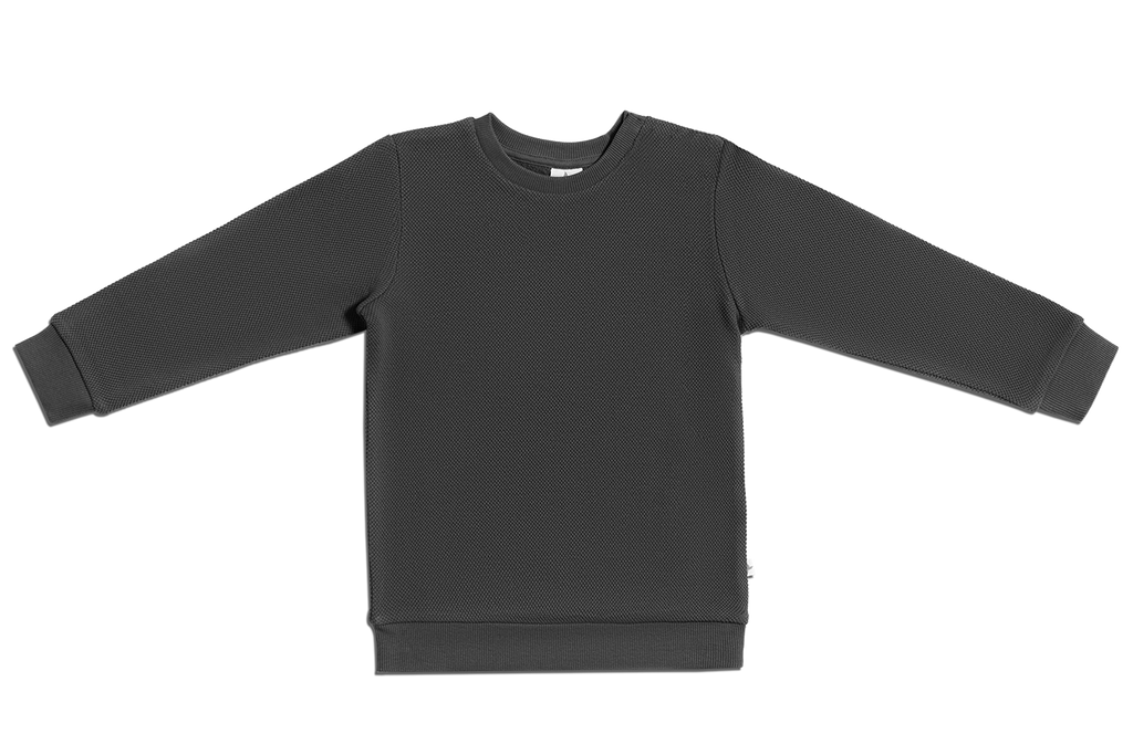 2017 AM | Baby Piqué-Basic Sweatshirt - Anthrazit