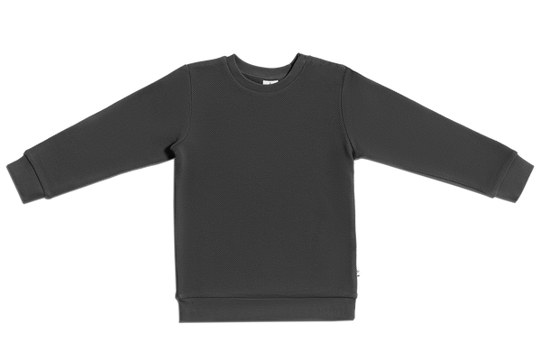 2017 AM | Baby Piqué-Basic Sweatshirt - Anthrazit