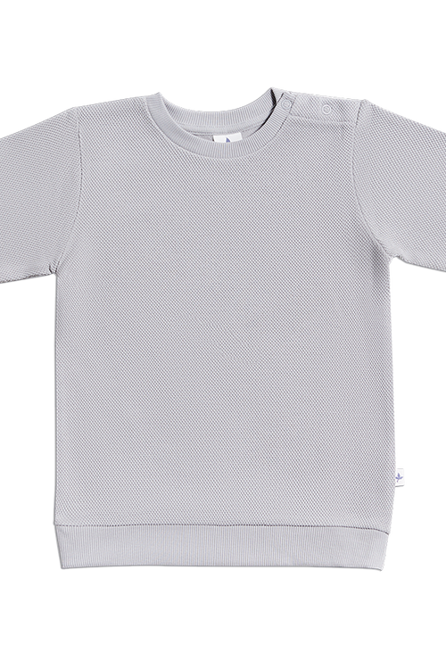 2017 GM | Baby Piqué-Basic Sweatshirt - Grau