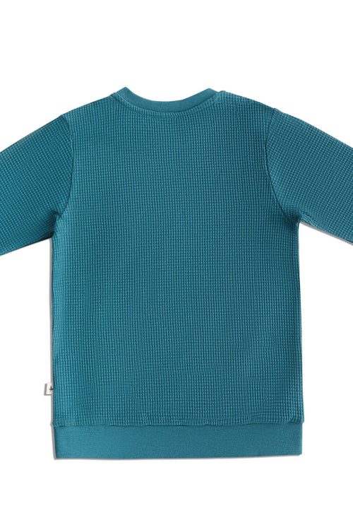 2021 TN | Baby Waffelsweatshirt - Tanne