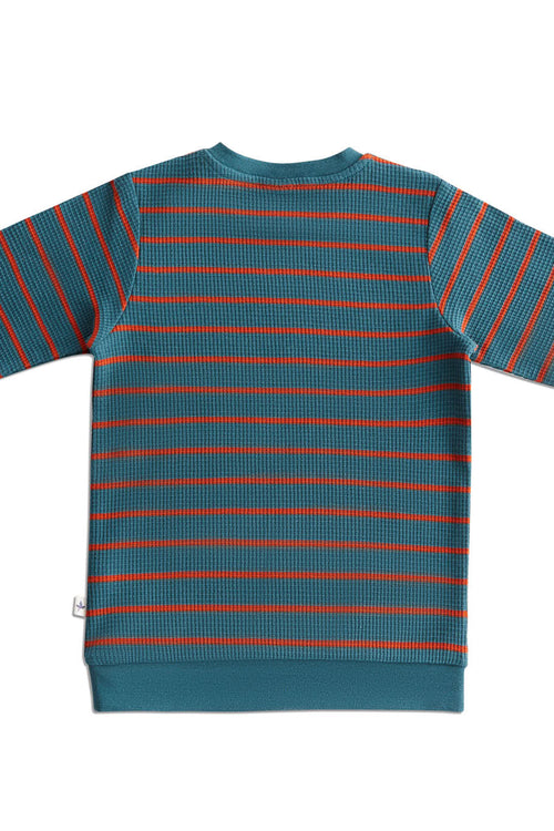 2021 WS | Baby Waffelsweatshirt - Tanne/Tabasco