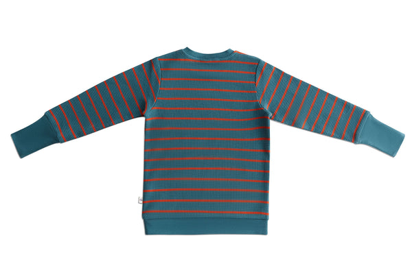 2021 WS | Baby Waffle Knit Sweatshirt - Fir/Tabasco
