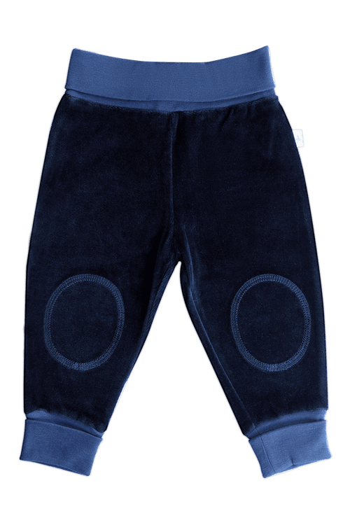2057 AB | Baby Velvet Pant with extra long waistband - Night blue