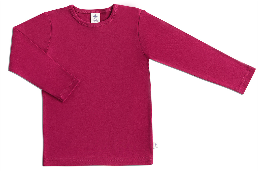 2060F | Kids Long-Sleeve Shirt - Fuchsia