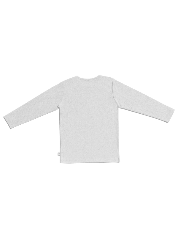 2060GM | Baby Basic Langarmshirt - Grau-Melange