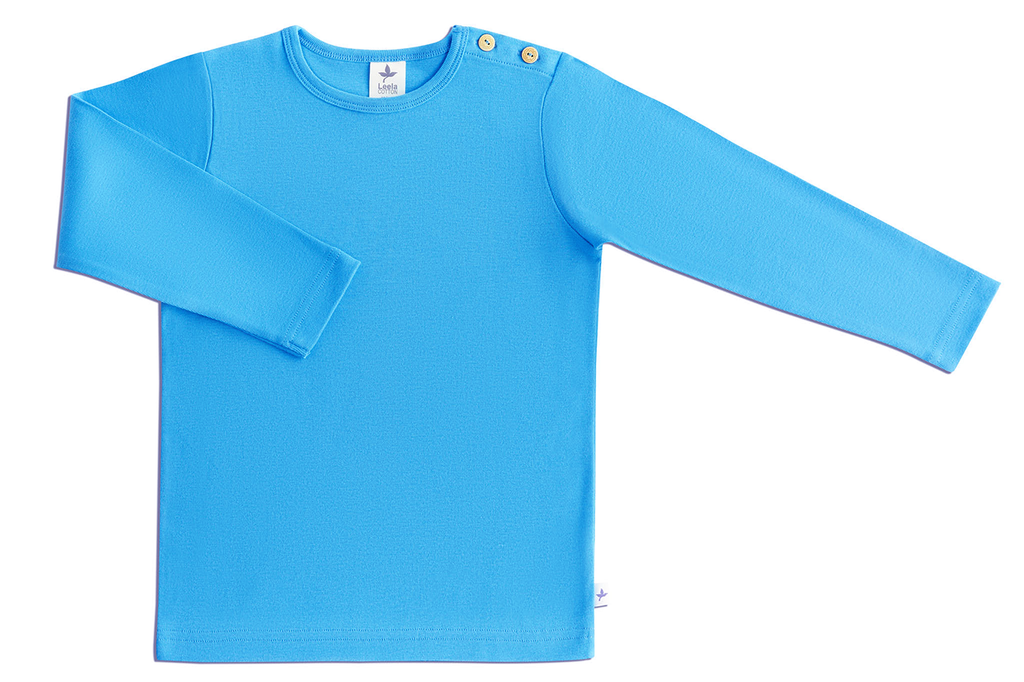 2060NO | Kids Long-Sleeve Shirt - Nordic Blue