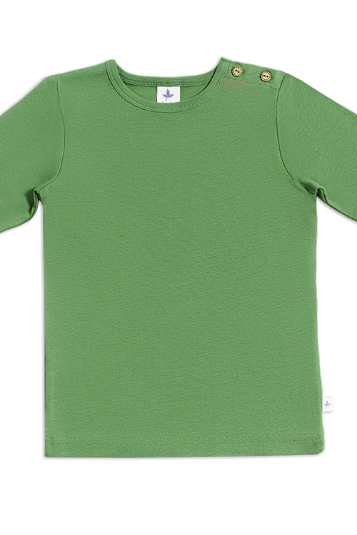 2060W | Baby Basic Langarmshirt - Waldgrün