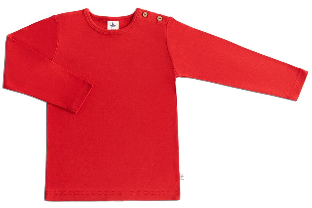 2064 | Baby Basic Long Sleeve - Brick-Red