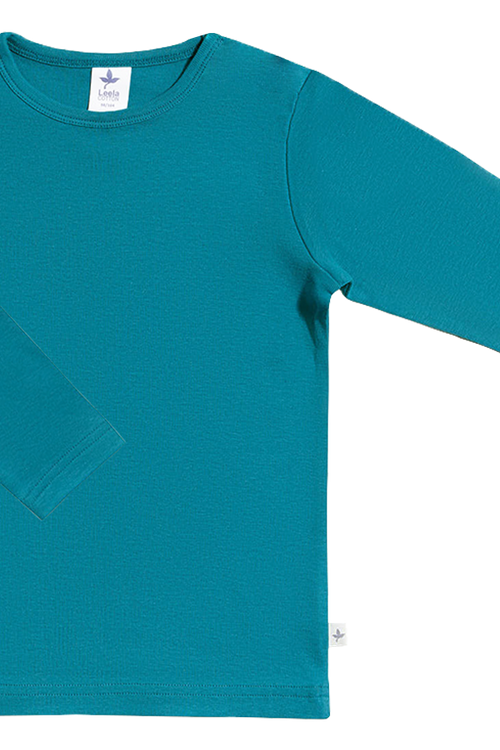 2065 | Baby Basic Langarmshirt - Ozeanblau