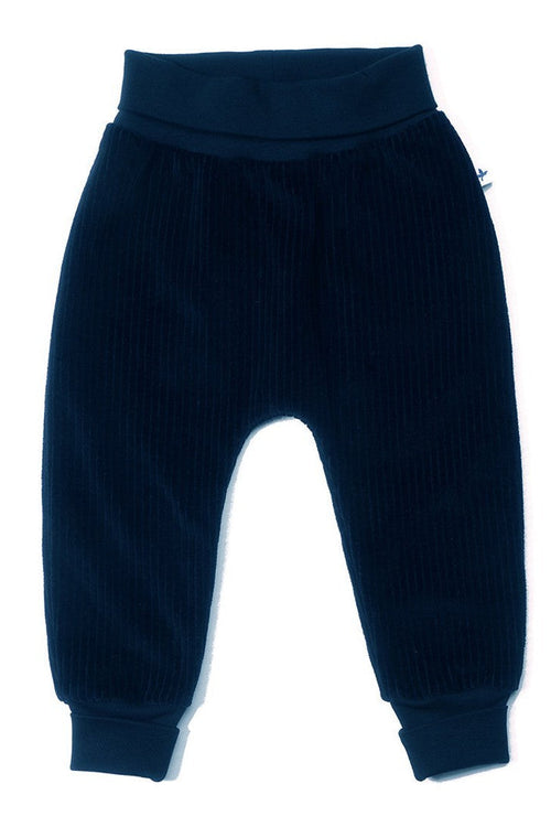 2072 AB | Baby Cords with extra long waistband - Night blue