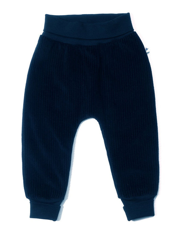 2072 AB | Baby Cords with extra long waistband - Night blue