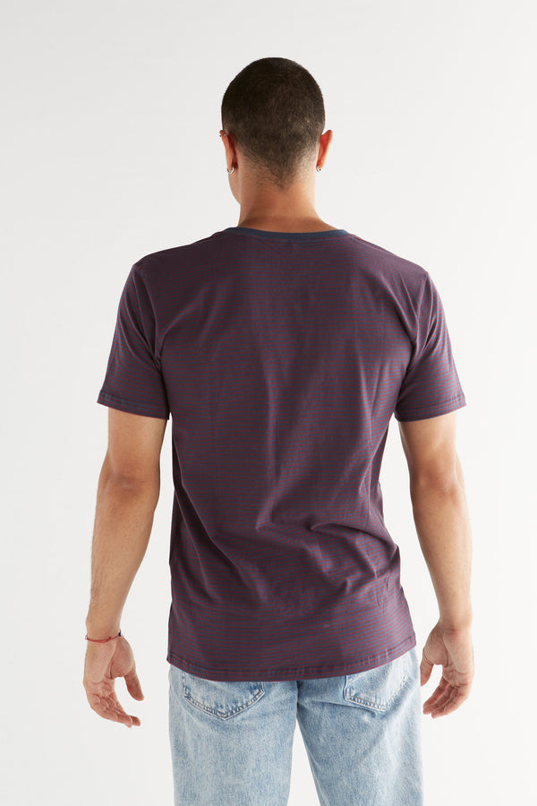 2218-056 | Herren Basic T-Shirt - Indigo