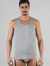 2221-03 | Herren Tanktop/Unterhemd - Grau-Melange