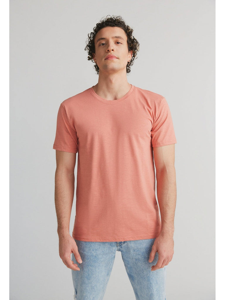 2224-053 | Men T-Shirt Flammé - Salmon Pink