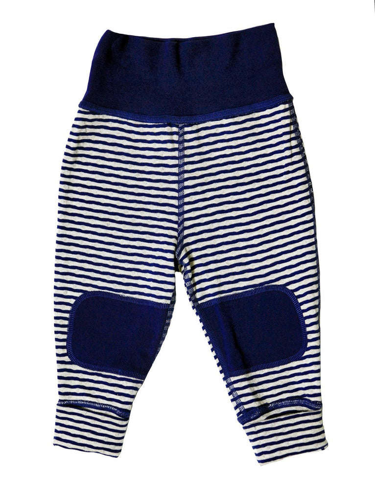 2257 | Kids Reversible Pants - Dark Blue-Beige Melange