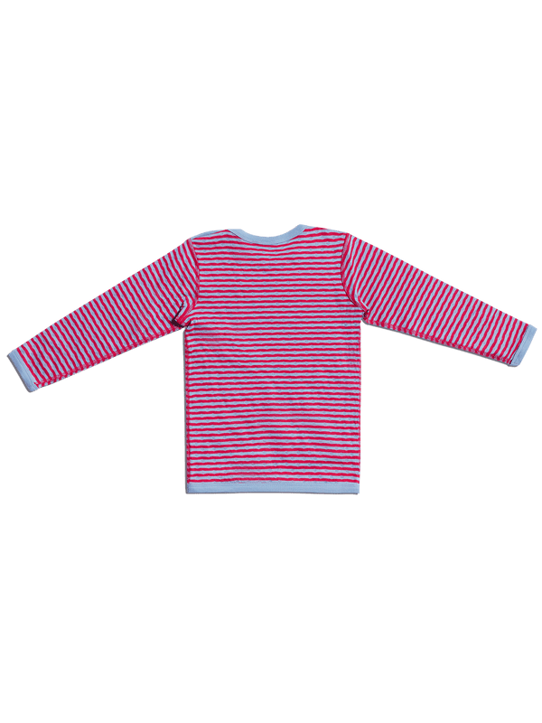 2278 | Baby Reversible Longsleeve Shirt - Persian Red/Blue Grey
