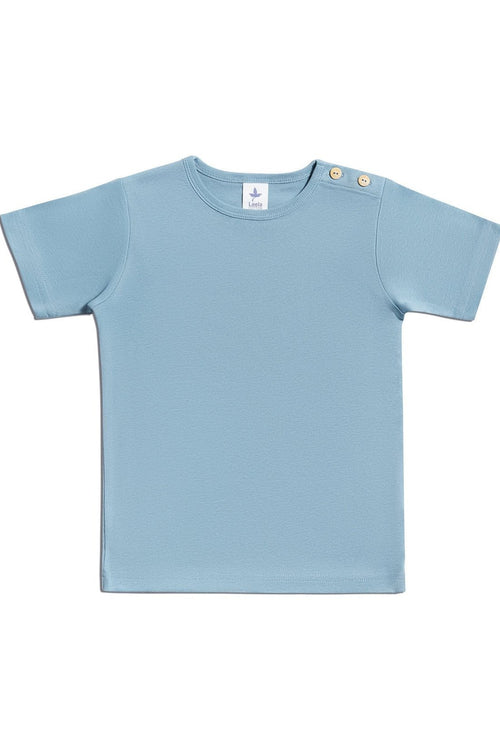 2285 | Baby Basic Short Sleeve - Blue Grey