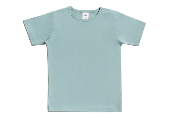 2285 | Baby Basic Kurzarmshirt - Taubenblau
