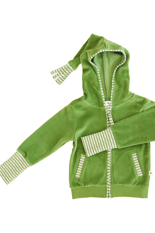 2293 | Baby Jacket with pointed hood - Forest Green