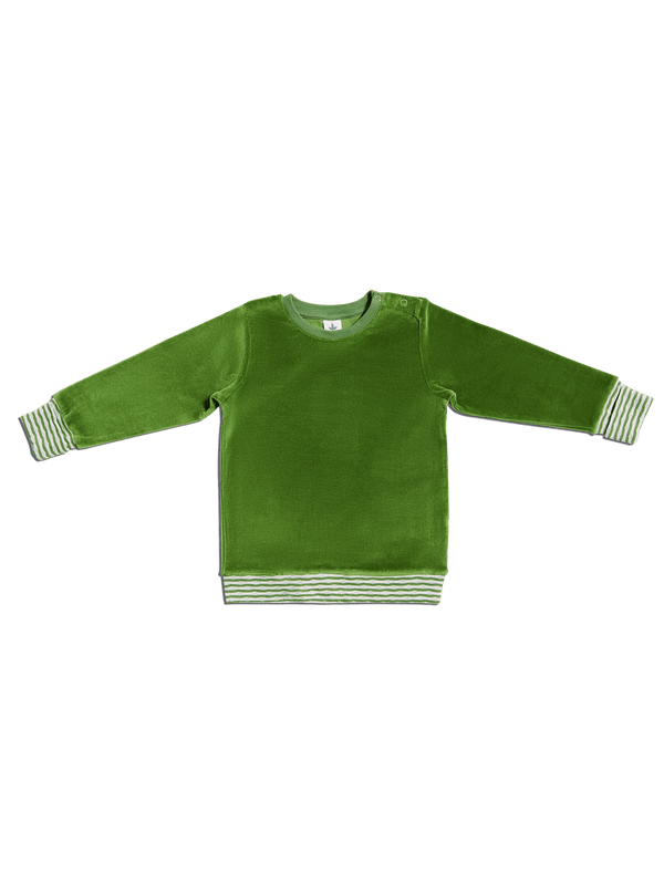 2297 | Baby Velvet Sweatshirt - Forest Green