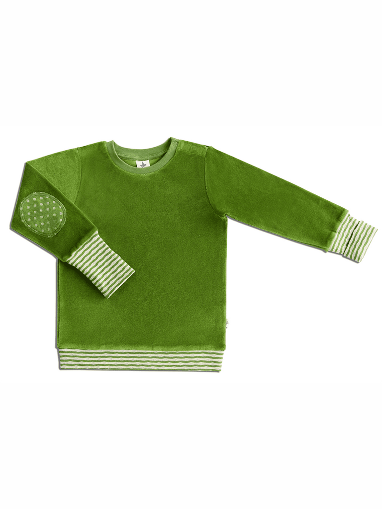 2297 | Kids Velvet Sweatshirt - Forest Green