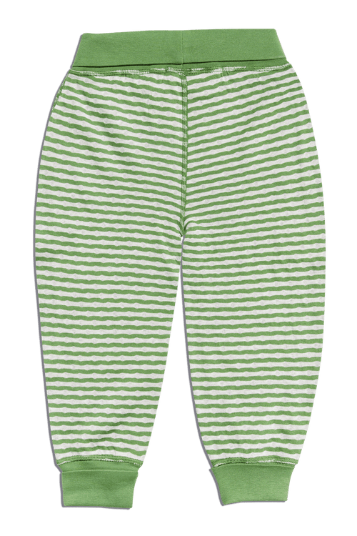 2299 | Baby Reversible Pant - Forest Green/Beige Melange